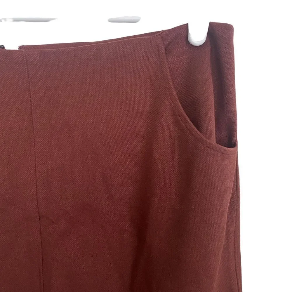 Cabi‎ A-line Currant Boss Skirt Slash Pockets Slit Sz 10